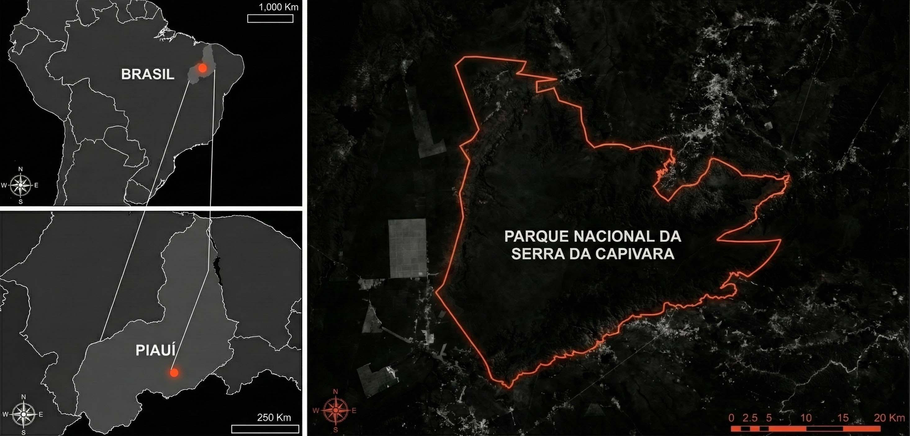 Map of Serra da Capivara National Park Location